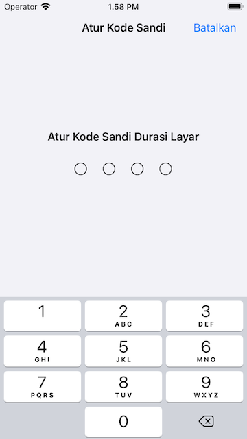 Set screen time passcode